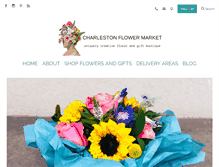 Tablet Screenshot of charlestonflowermarket.com